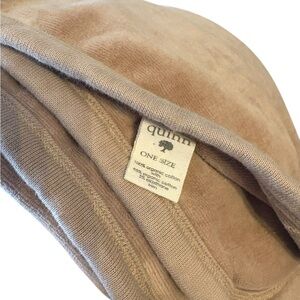 kate quinn Plush Hooded Baby Blanket in Light Taupe